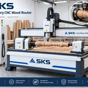SKS 4-Axis Rotary CNC Wood Router